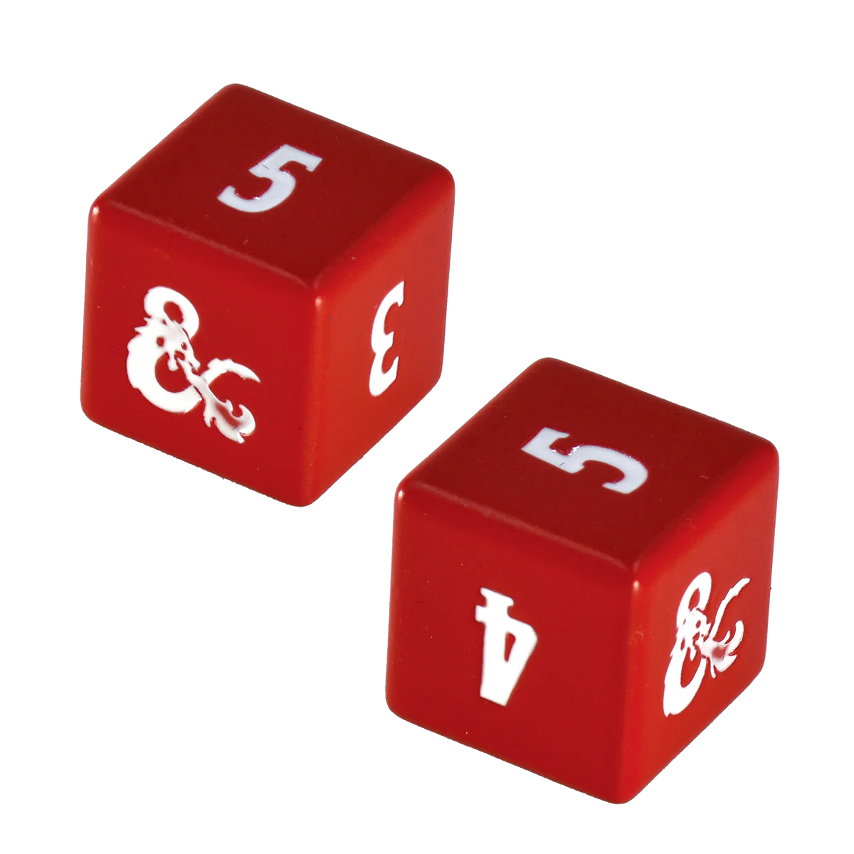 Heavy Metal Red and White D6 Dice Set (4ct) for Dungeons & Dragons - Image 3