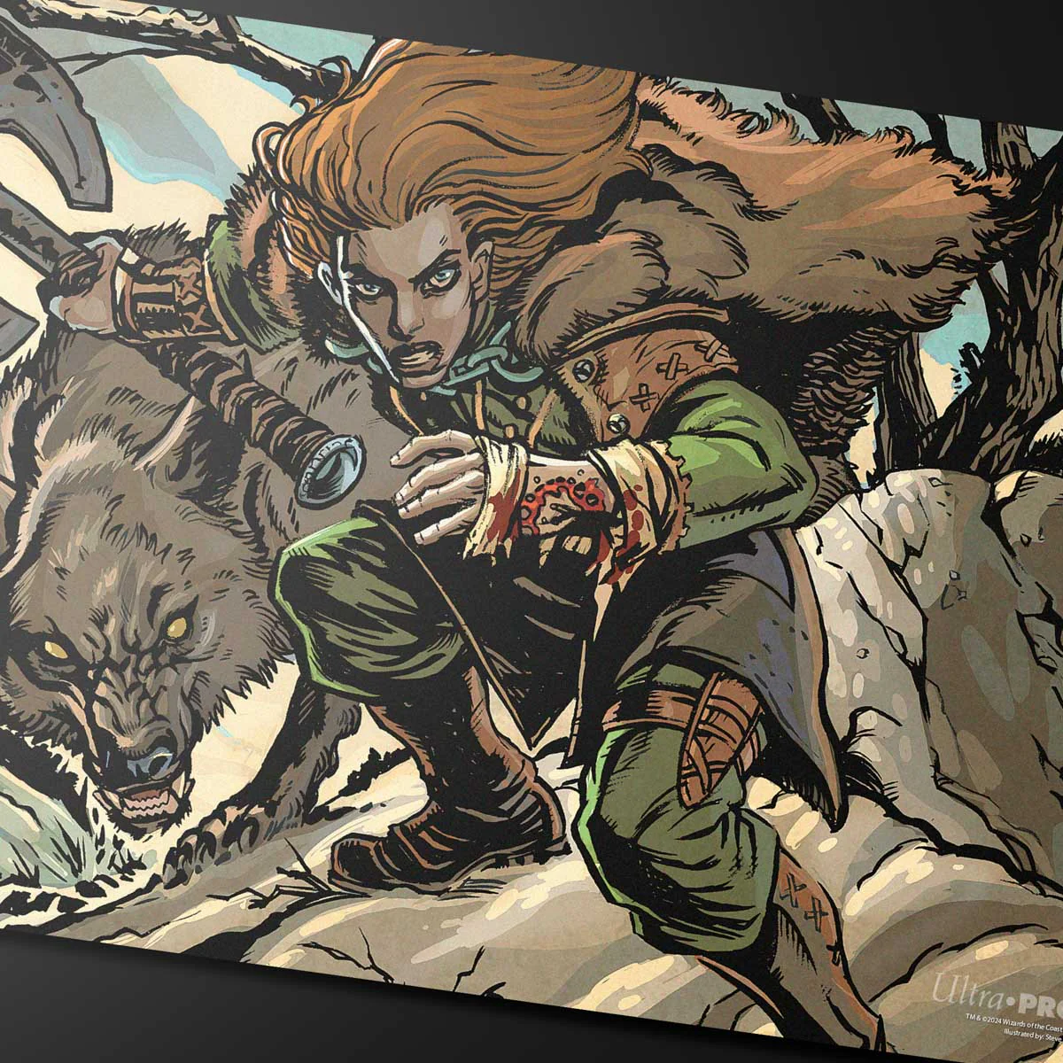 Innistrad Remastered Huntmaster of the Fells / Ravager of the Fells Double-Sided Playmat for Magic: The Gathering - Image 3