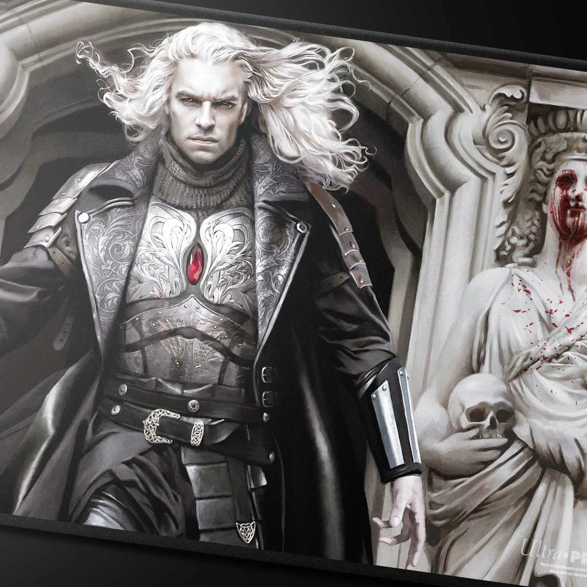 Innistrad Remastered Sorin, Imperious Bloodlord Black Stitched Playmat for Magic: The Gathering