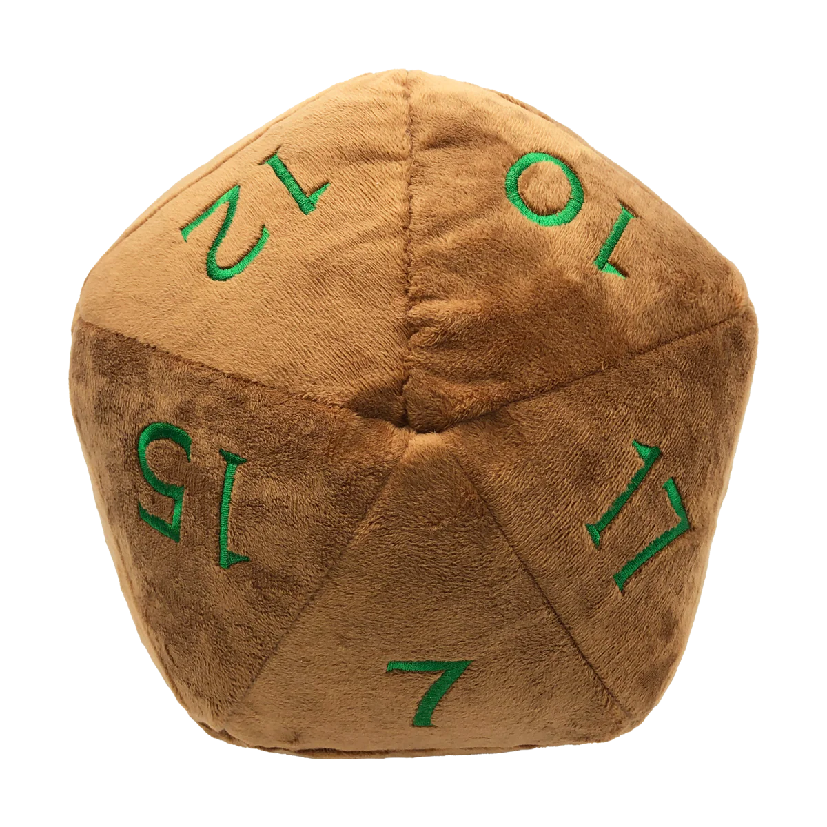 Jumbo Feywild Copper and Green D20 Novelty Dice Plush for Dungeons & Dragons - Image 2