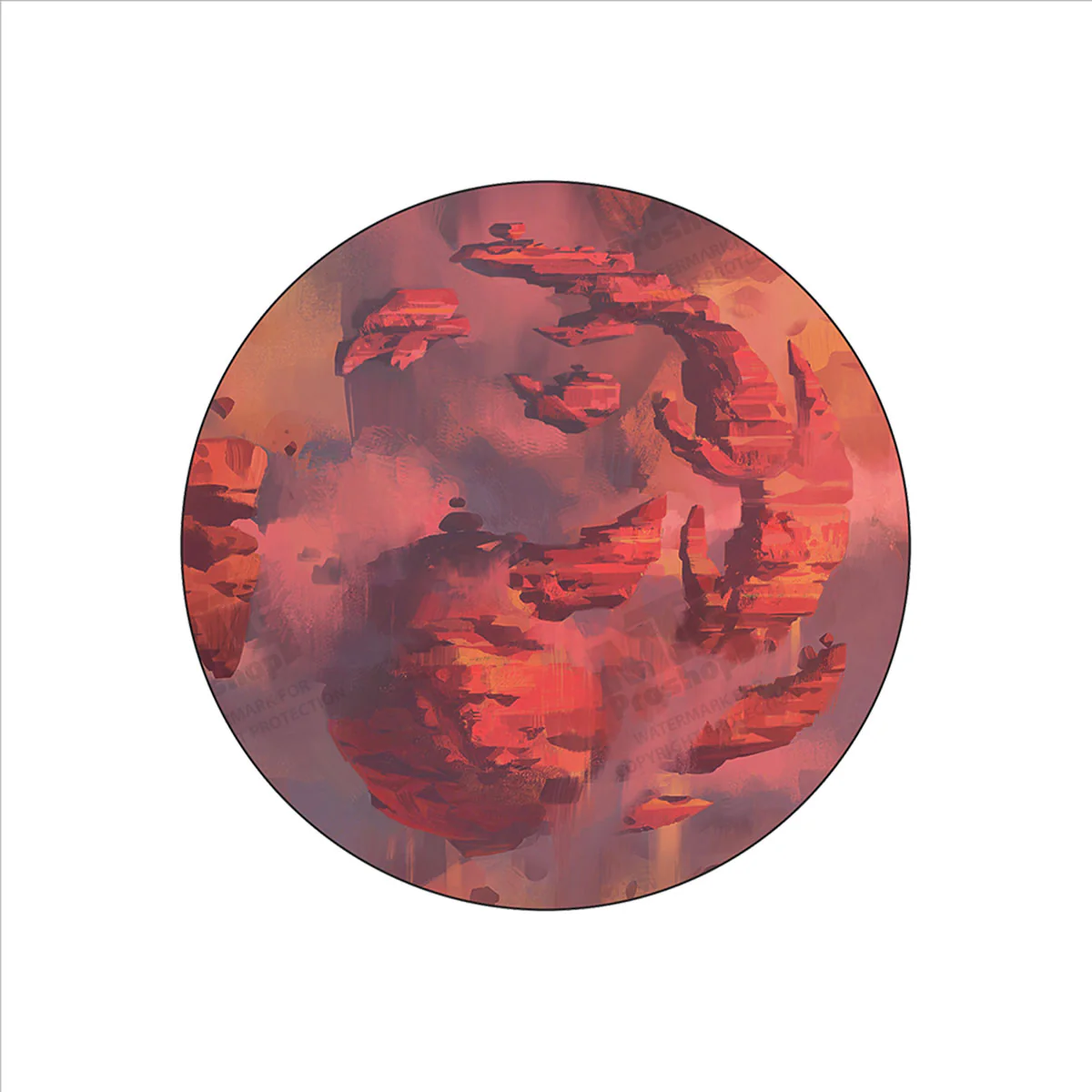 Magic: The Gathering Outlaws of Thunder Junction Ceramic Coasters - Lands - Image 3