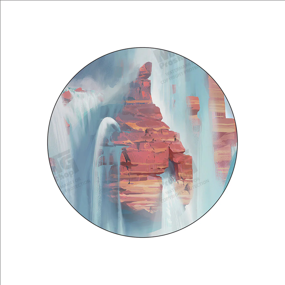 Magic: The Gathering Outlaws of Thunder Junction Ceramic Coasters - Lands - Image 5