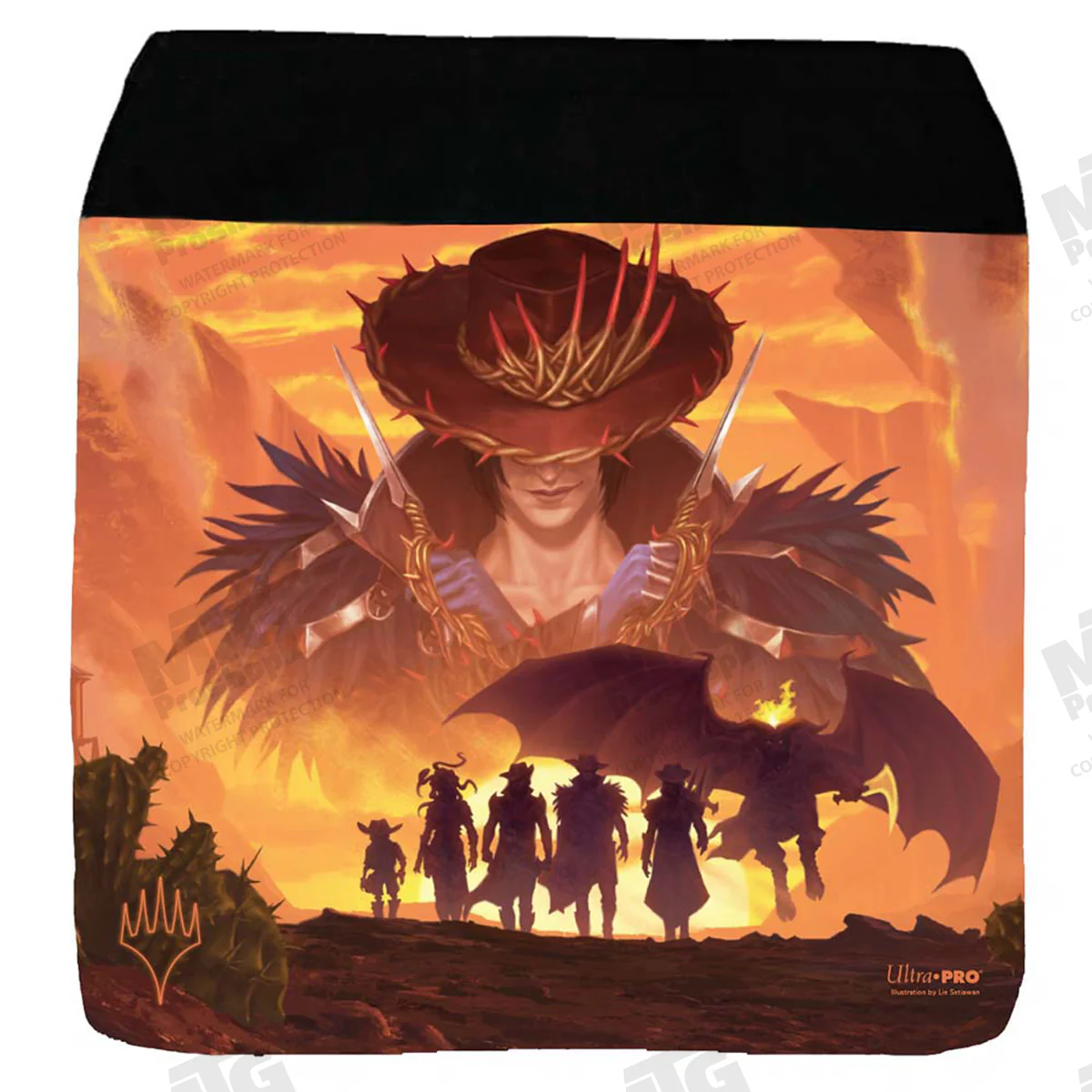 Magic: The Gathering Outlaws of Thunder Junction Printed Messenger Bag Flap - Gang Silhouette - Image 2