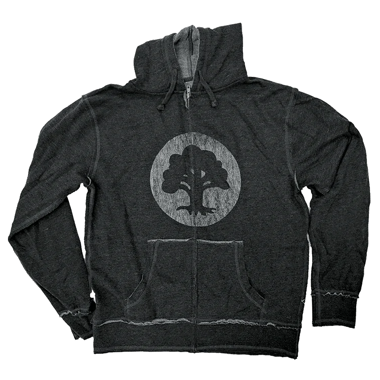 Magic: The Gathering Raw Edge Hoodie - Green Mana