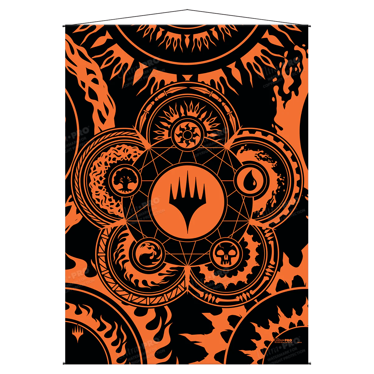 Mana 7 Color Wheel Wall Scroll for Magic: The Gathering