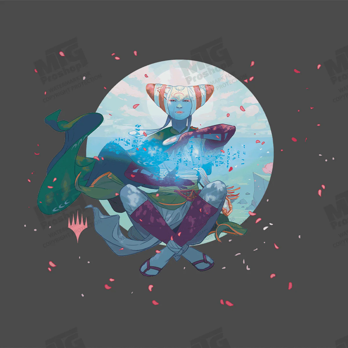 Modern Horizons 3 Tamiyo, Seasoned Scholar Printed Graphic T-Shirt for Magic: The Gathering - Image 3
