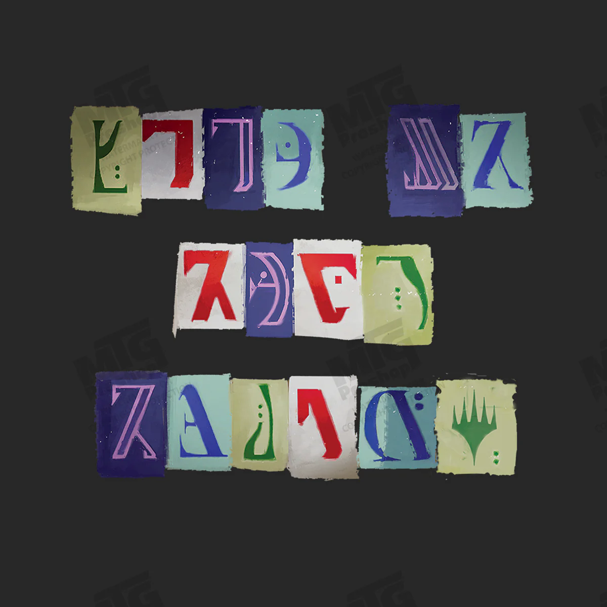 Murders at Karlov Manor Ransom Note T-Shirt for Magic: The Gathering - Image 2
