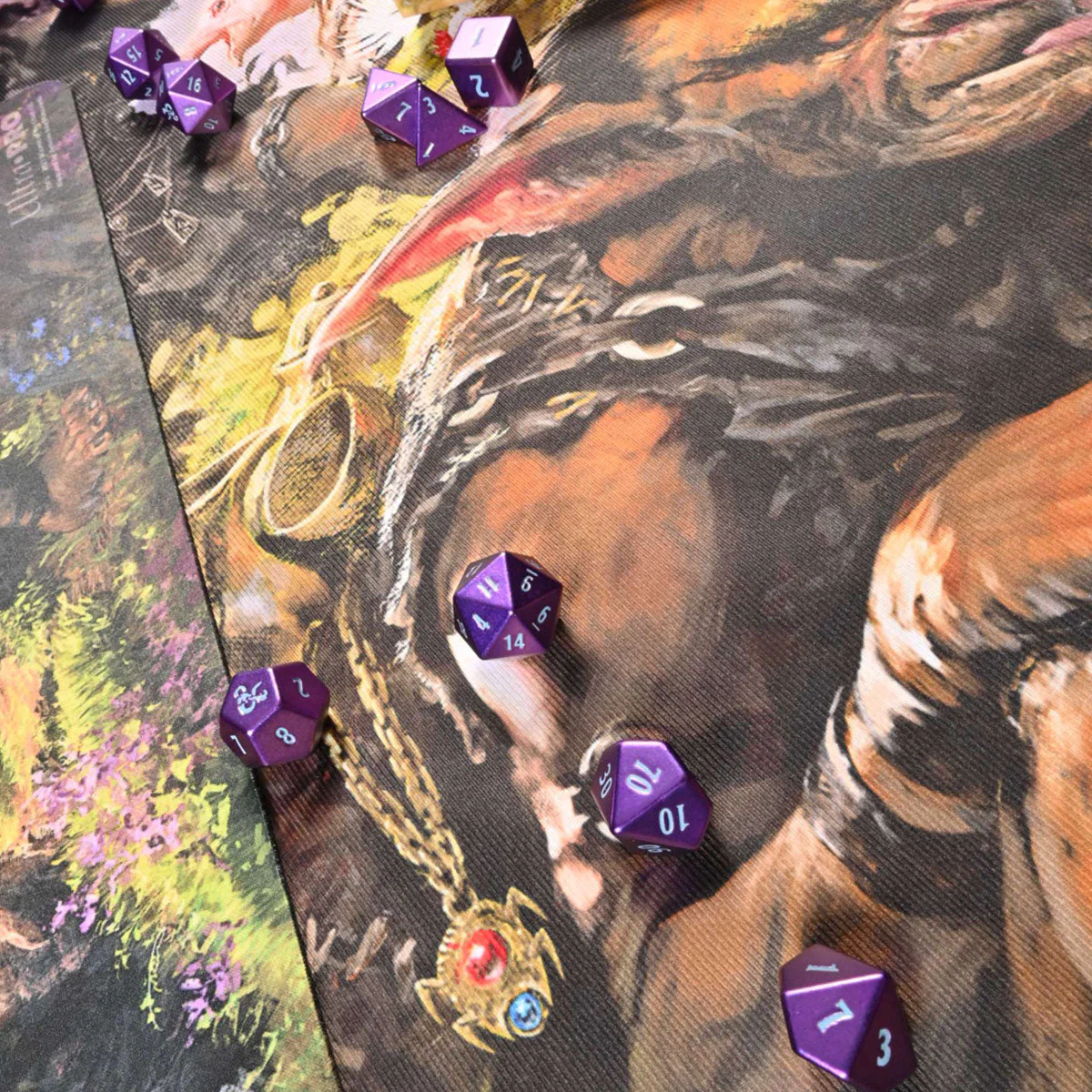 Phandelver and Below: The Shattered Obelisk Underdark Heavy Metal D6 Dice Set (4ct) for Dungeons & Dragons - Image 3