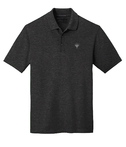 Planeswalker Logo Grey Men's Polo for Magic: The Gathering