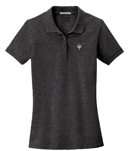 Planeswalker Logo Grey Women's Polo for Magic: The Gathering