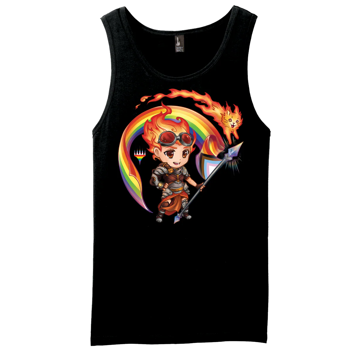 Pride 2024 Chandra and Embercat Tank for Magic: The Gathering
