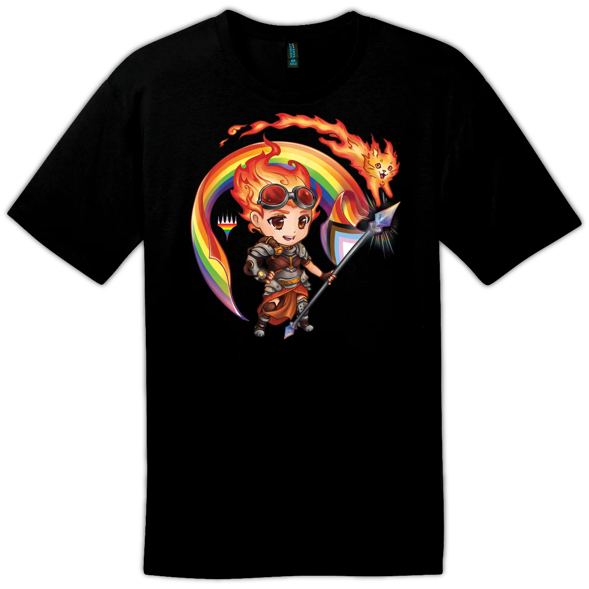 Pride 2024 Chandra and Embercat T-shirt Magic: The Gathering