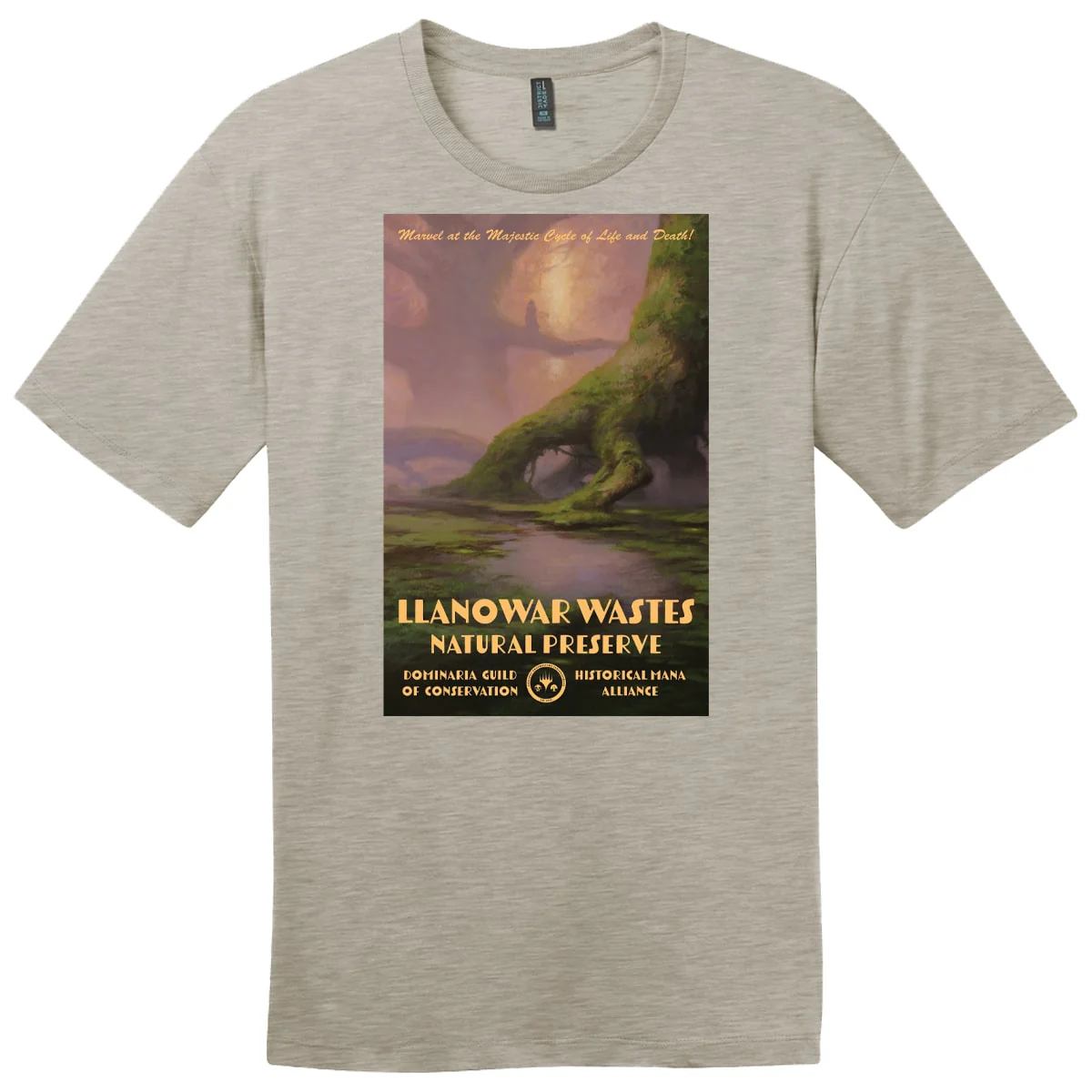 The Brothers' War Llanowar Wastes T-shirt for Magic: The Gathering - Image 2