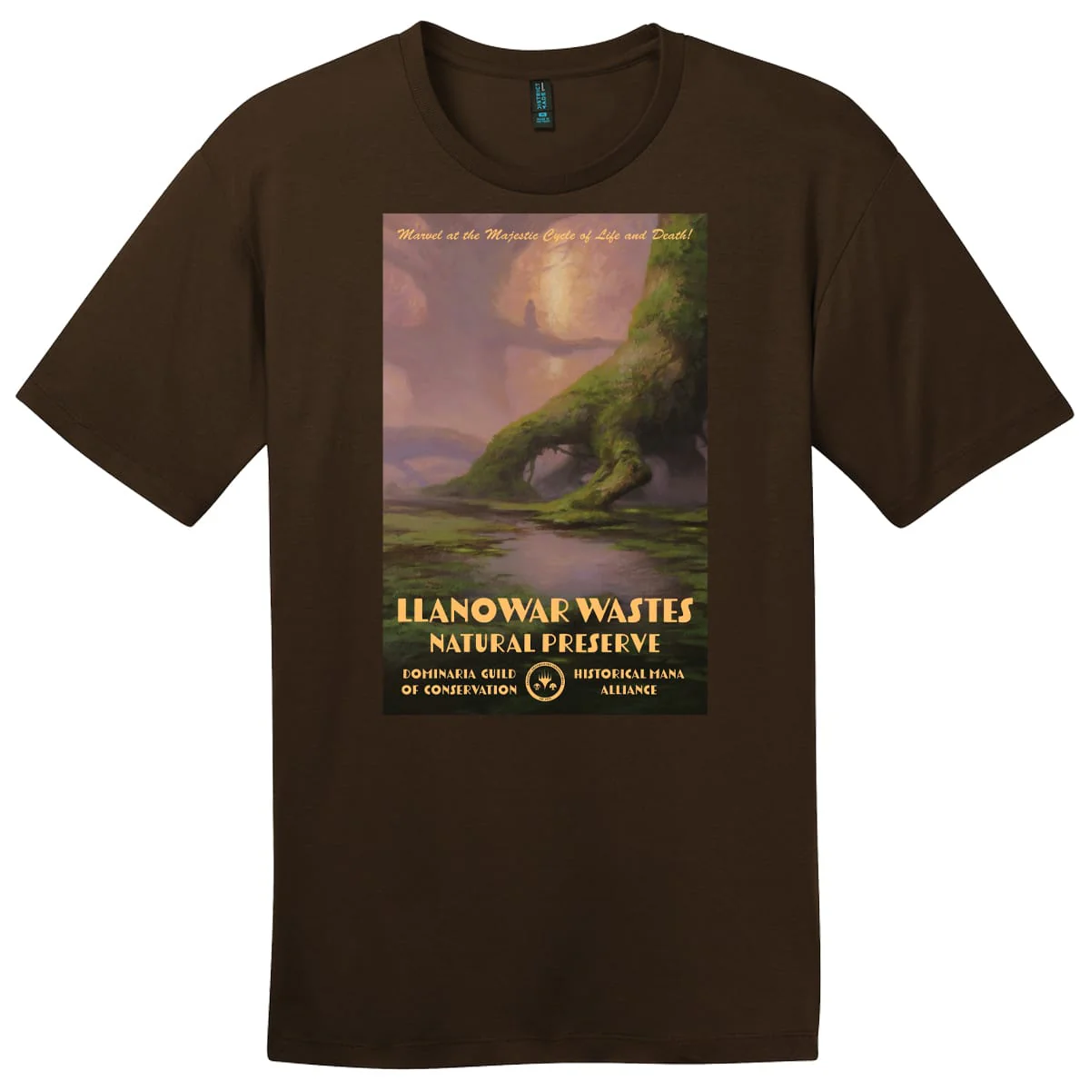 The Brothers' War Llanowar Wastes T-shirt for Magic: The Gathering - Image 3