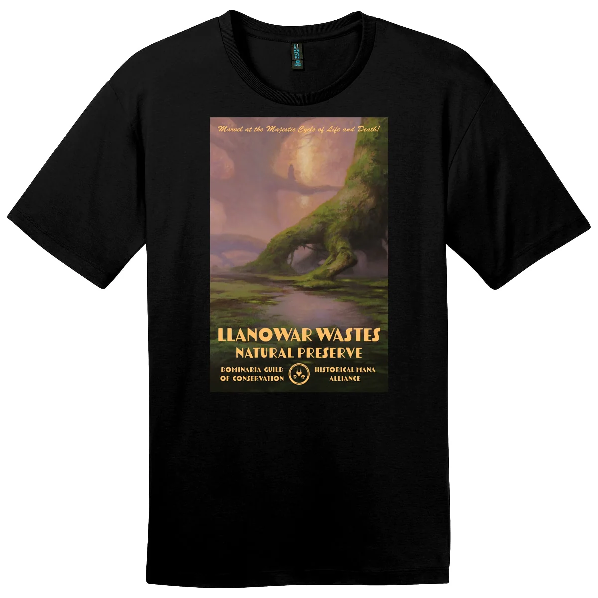 The Brothers' War Llanowar Wastes T-shirt for Magic: The Gathering - Image 5