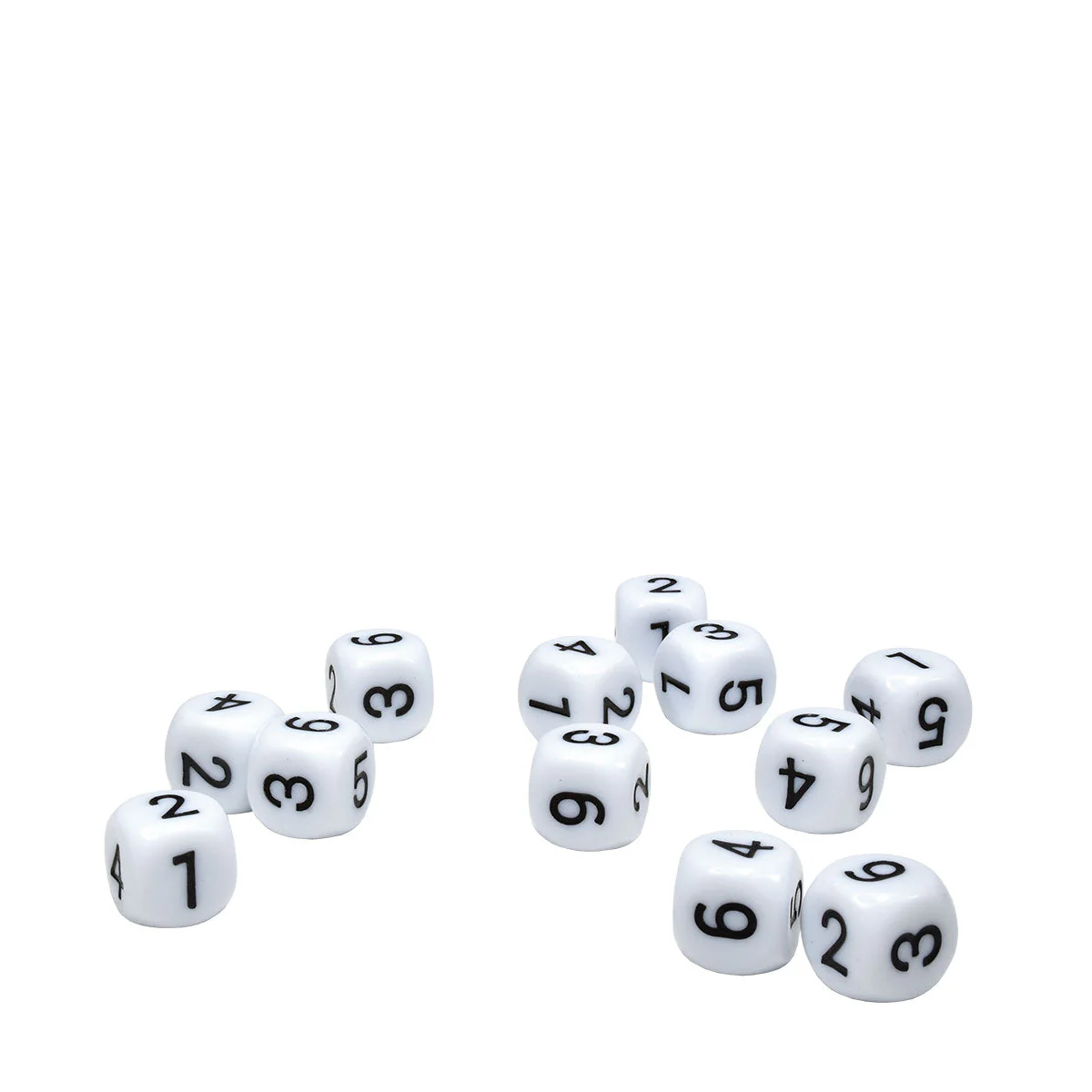 White D6 Dice Set (12ct) - Image 2