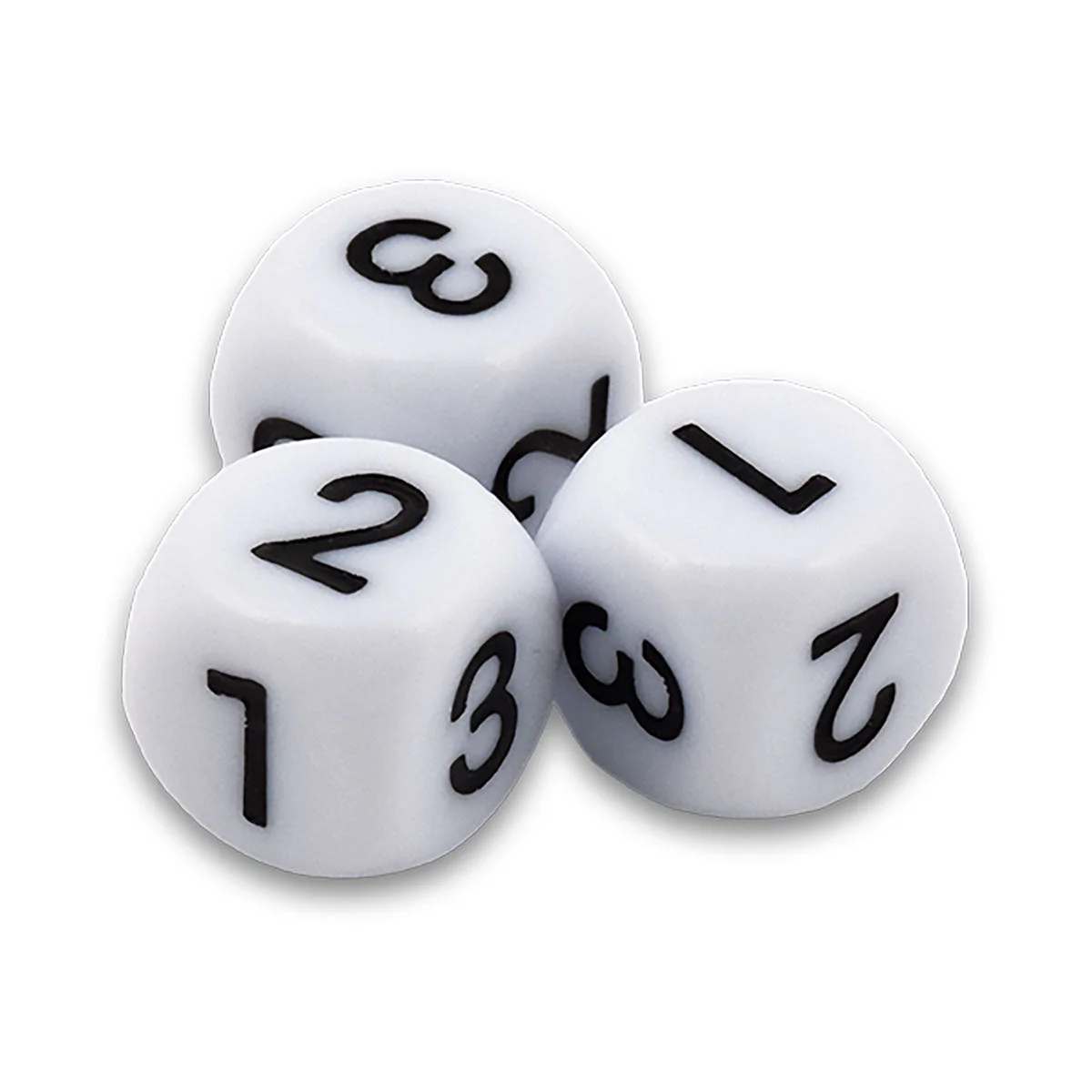 White D6 Dice Set (12ct) - Image 3