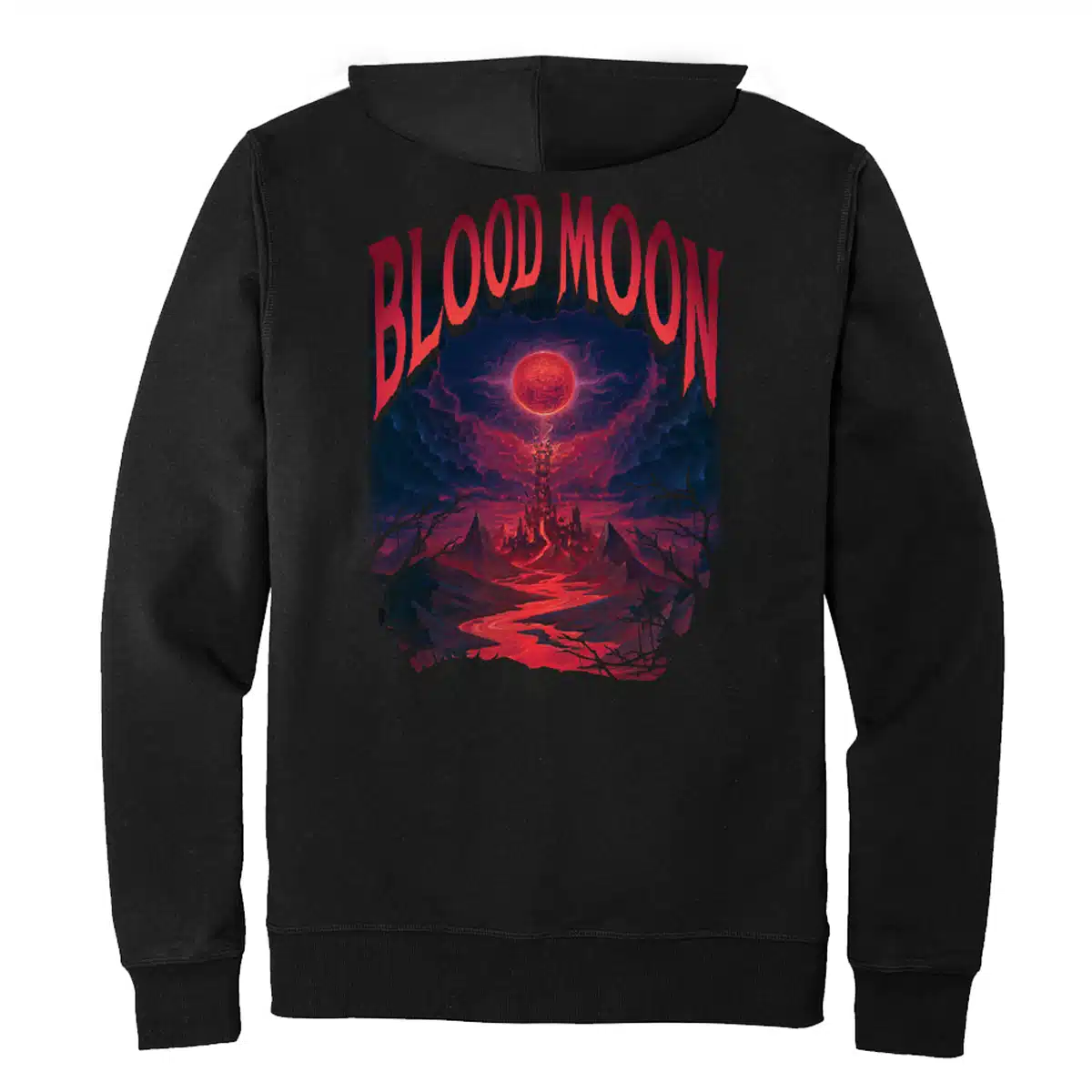 Wilds of Eldraine Blood Moon Zip-Up Hoodie for Magic: The Gathering - Image 2
