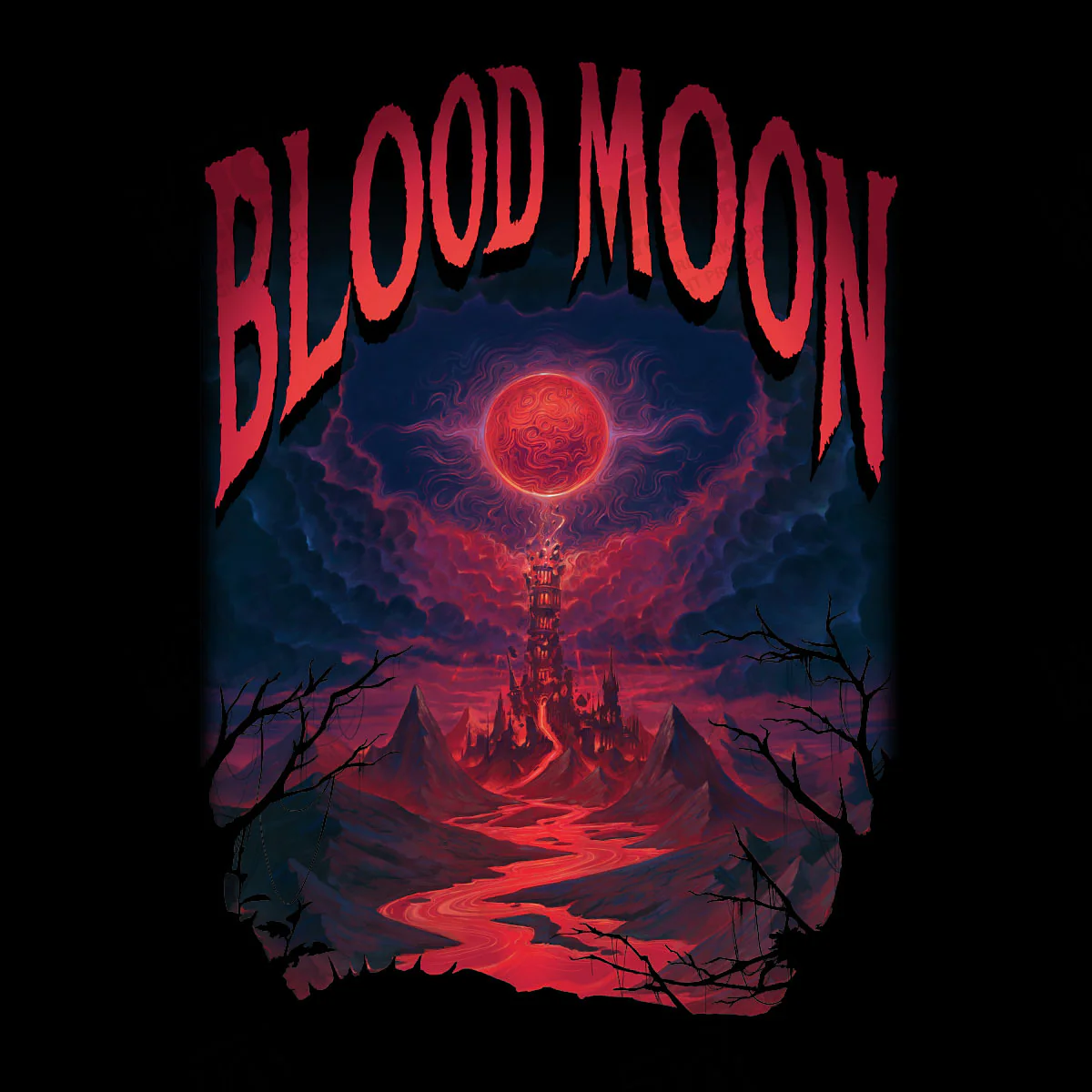 Wilds of Eldraine Blood Moon Zip-Up Hoodie for Magic: The Gathering - Image 3